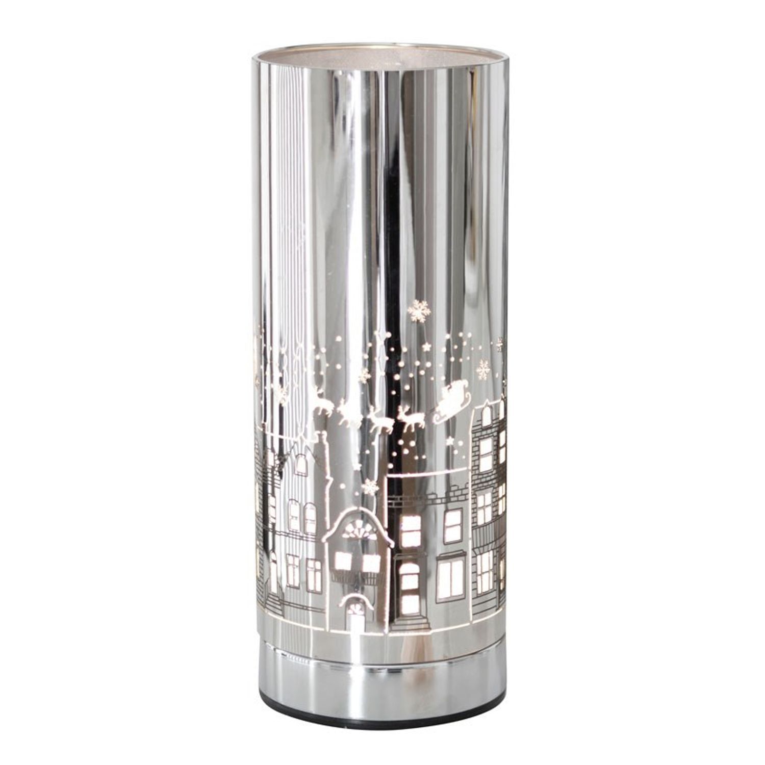 Something Different Christmas Village Aroma Lamp in Silver