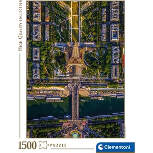 Flying Over Paris 1500 Piece Eiffel Tower Ariel View Puzzle