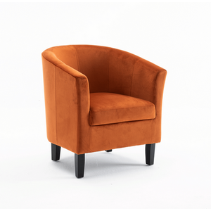 Rusty Orange Bedford Small Padded Curved Back Tub Chair shot 16028194