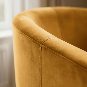 Mustard Bedford Small Padded Curved Back Tub Chair shot 16028244