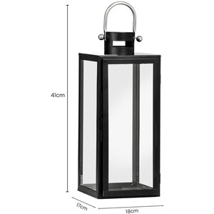 Old Eton Medium Black Metal Lantern  1410881