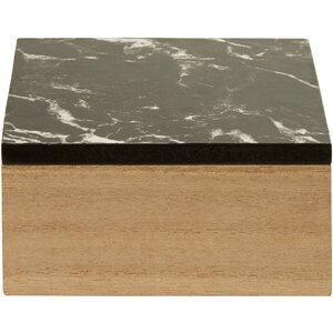 Mimo Black Marble Effect Trinket Box