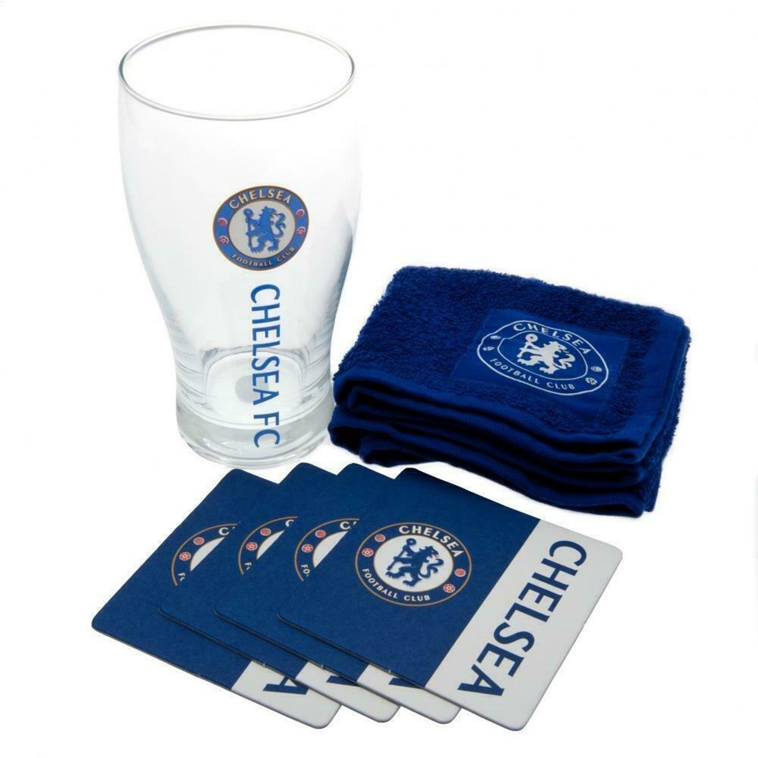 Chelsea Fc Wordmark Bar Set - White/Blue/Red