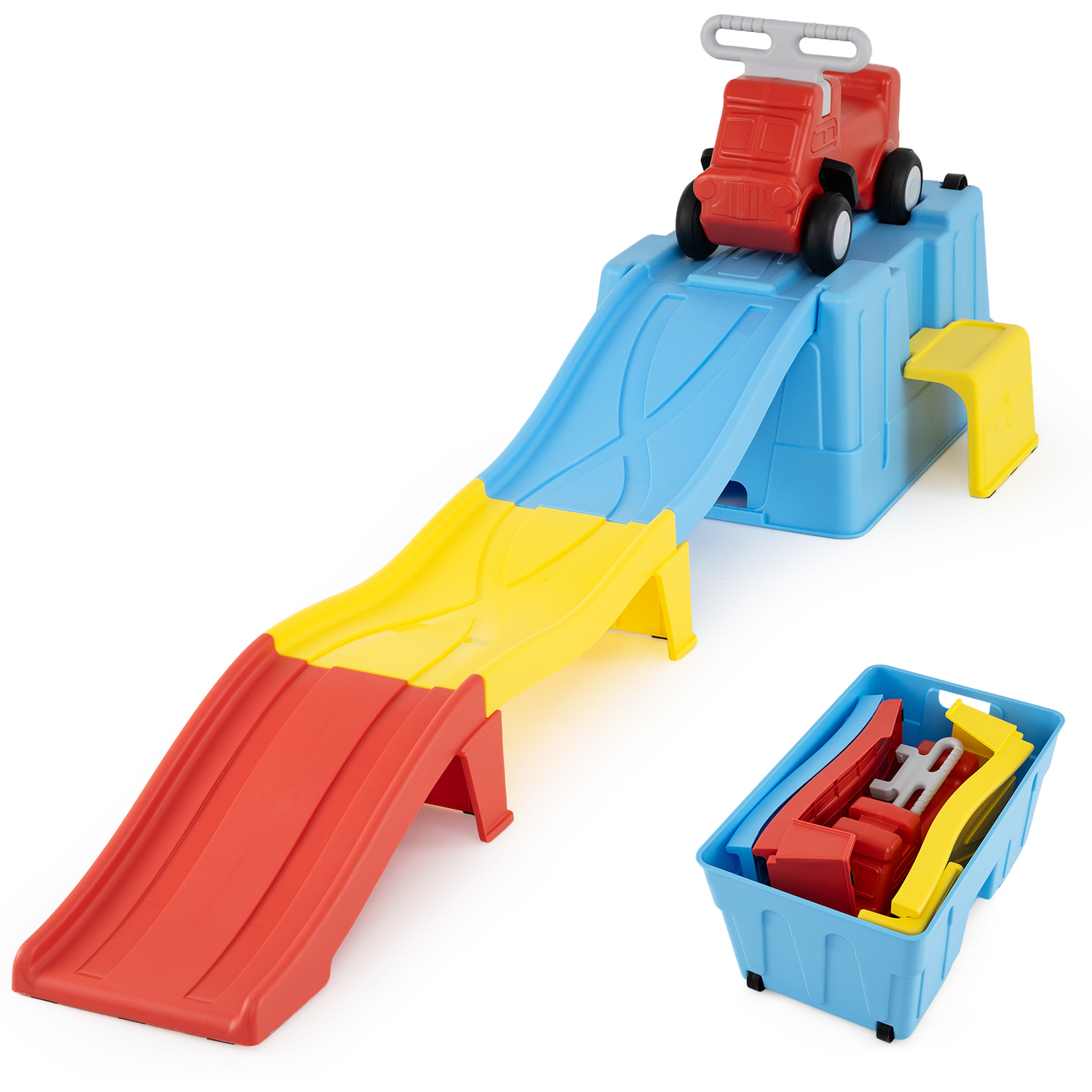 Costway Expandable Roller Coaster - Multi-Color