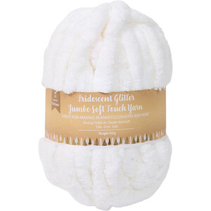 Iridescent Glitter Jumbo Soft Touch Yarn