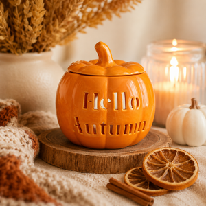 Hello Autumn Pumpkin Oil Burner and Wax Warmer