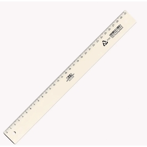 100% Recycled Ruler - 30cm, Eco-Friendly, Durable Plastic