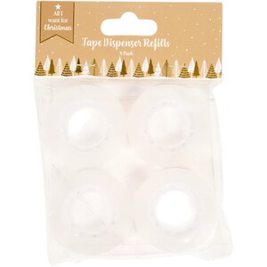 Pack of 4 Tape Dispenser Refills