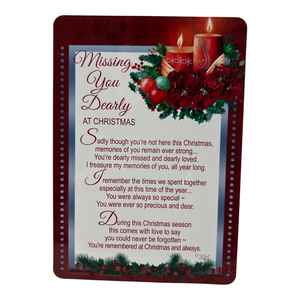 MissingYouDearlyatChristmasGravesideKeepsakeCard