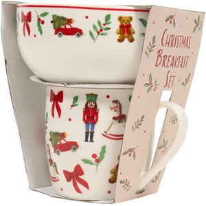 2 Piece Christmas Breakfast Set