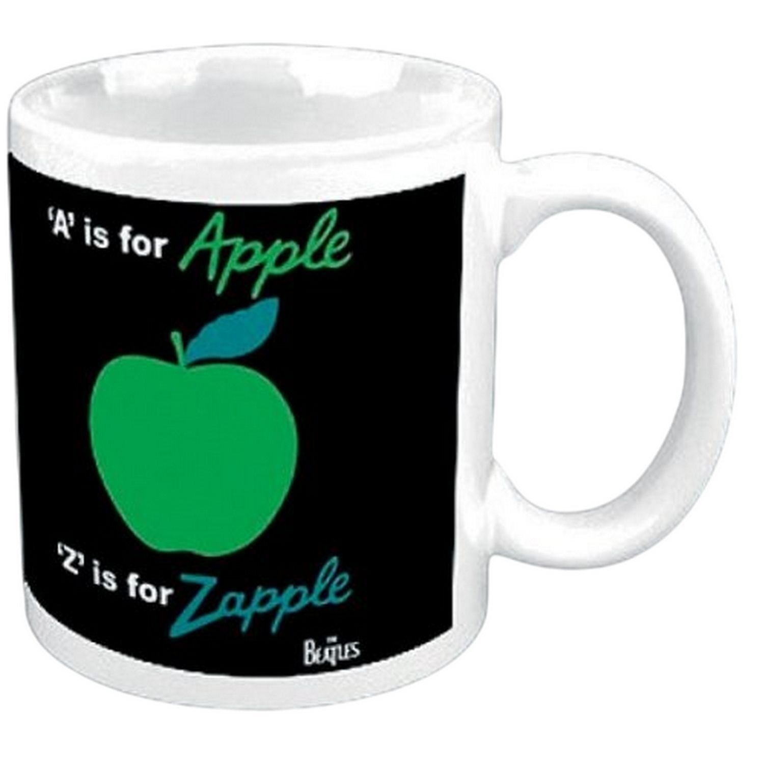 The Beatles A Is For Apple Z Is For Zapple Mug - White/Black