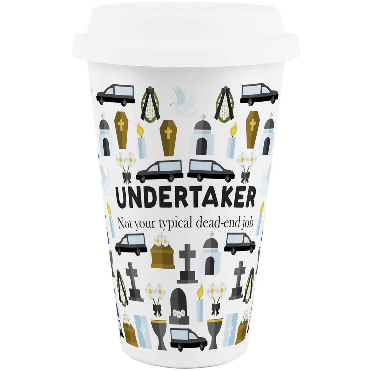 Image of Novelty Undertaker Ceramic Travel Mug -&hellip;