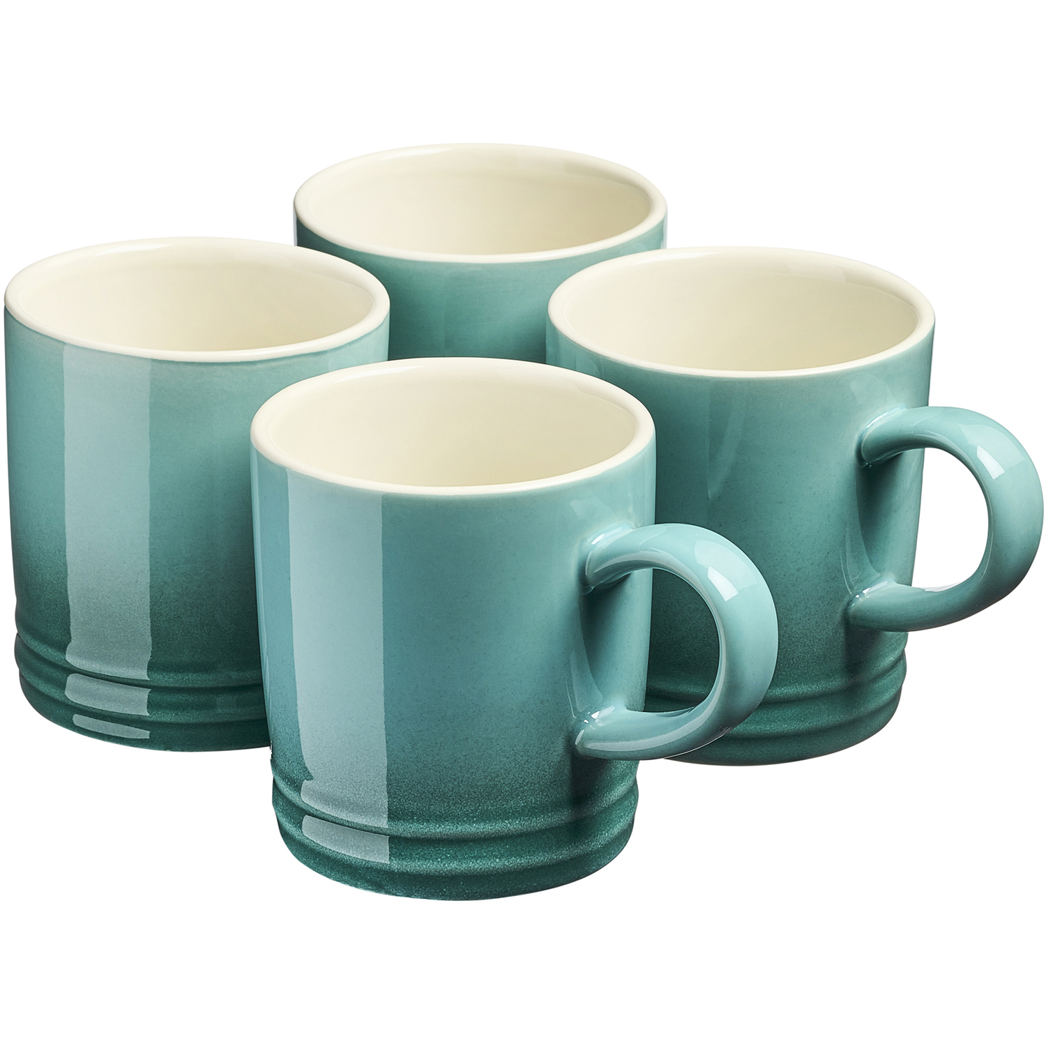 Cooks Professional 4 Piece Mug Set 240Ml - Teal, Blue - Image 3
