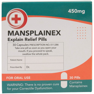 Pack of 30 Mansplainex Explain Relief Pills