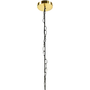 Set Of 2 Barley Twist Polished Brass 3 Light Pendants