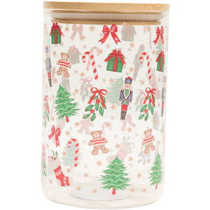 Christmas Glass Storage Jar