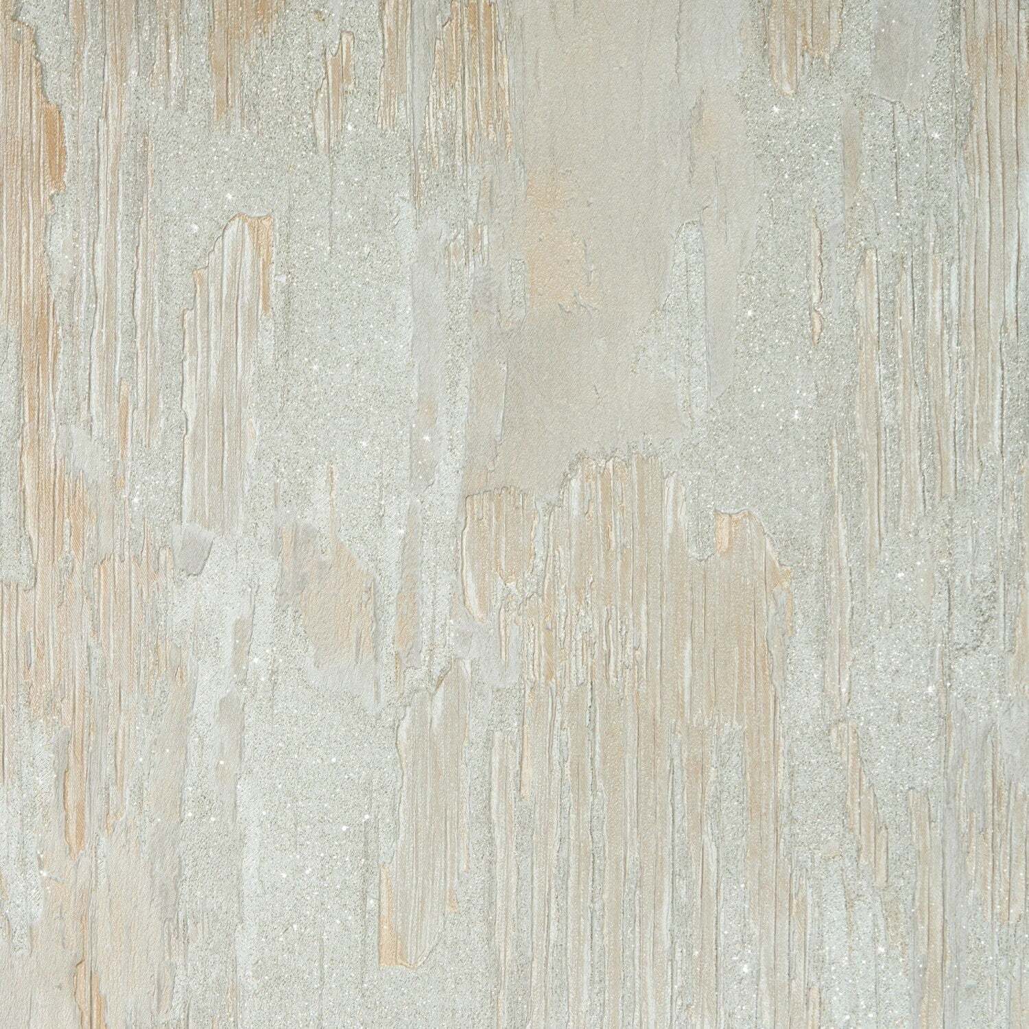 I Love Wallpaper Sample Of Novara Wallpaper In Cream And Silver Glitter - Bronze