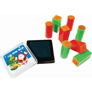 Christmas Ink Pad Stamper Set Christmas Decoration