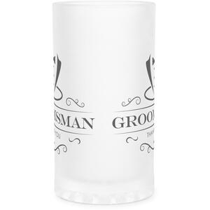 Groomsman Frosted Glass Stein - Wedding Party Gifts