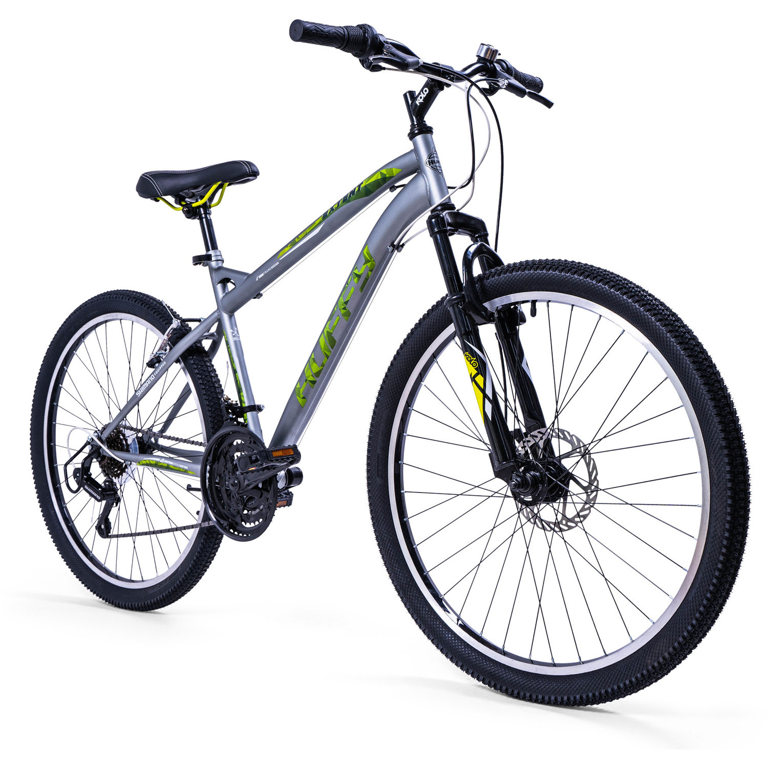 Huffy - Men's - Extent Hardtail Mountain Bike - 26-inch - 18-Speed - Grey - Image 4