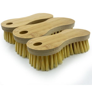 Bamboo Scrubbing Brushes Pack of 3