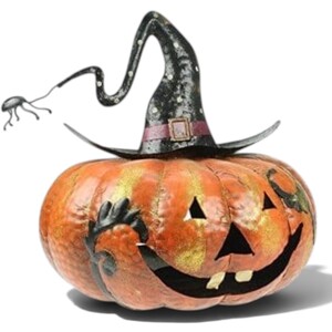 Spider & Pumpkin Lantern Halloween Decoration