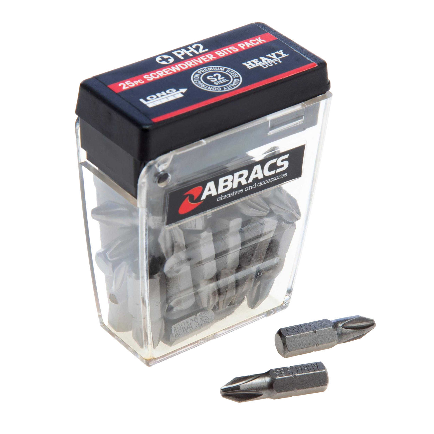 Abracs Expert Ph2 Phillips Head Screwdriver Bit (Pack Of 25) - Grey