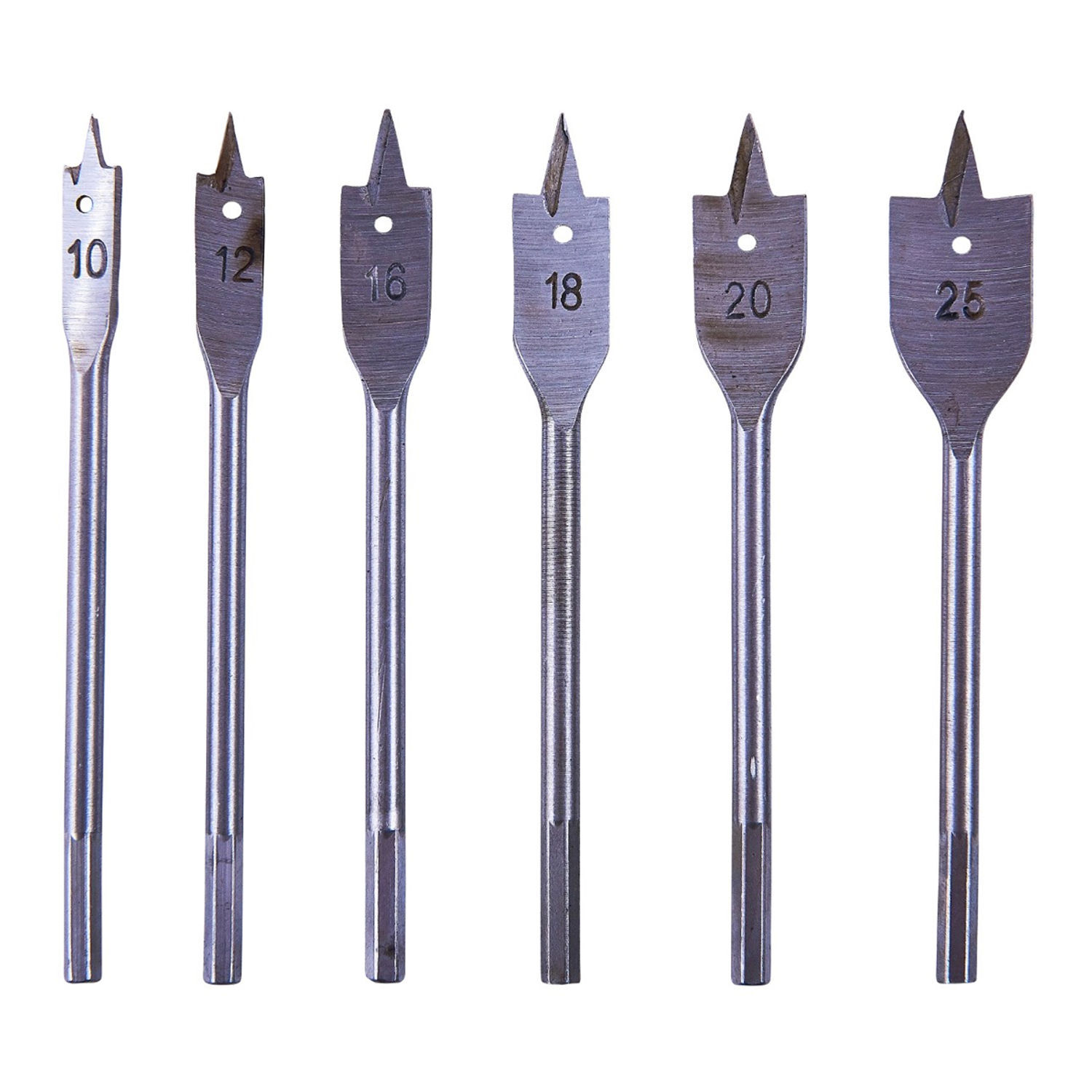 Amtech Flat Wood Bit Set 6Pk - One Colour