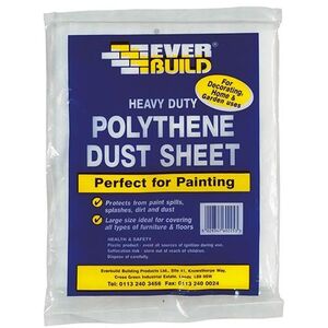 Everbuild Sika Polythene Dust Sheet 3.6 X 2.7m
