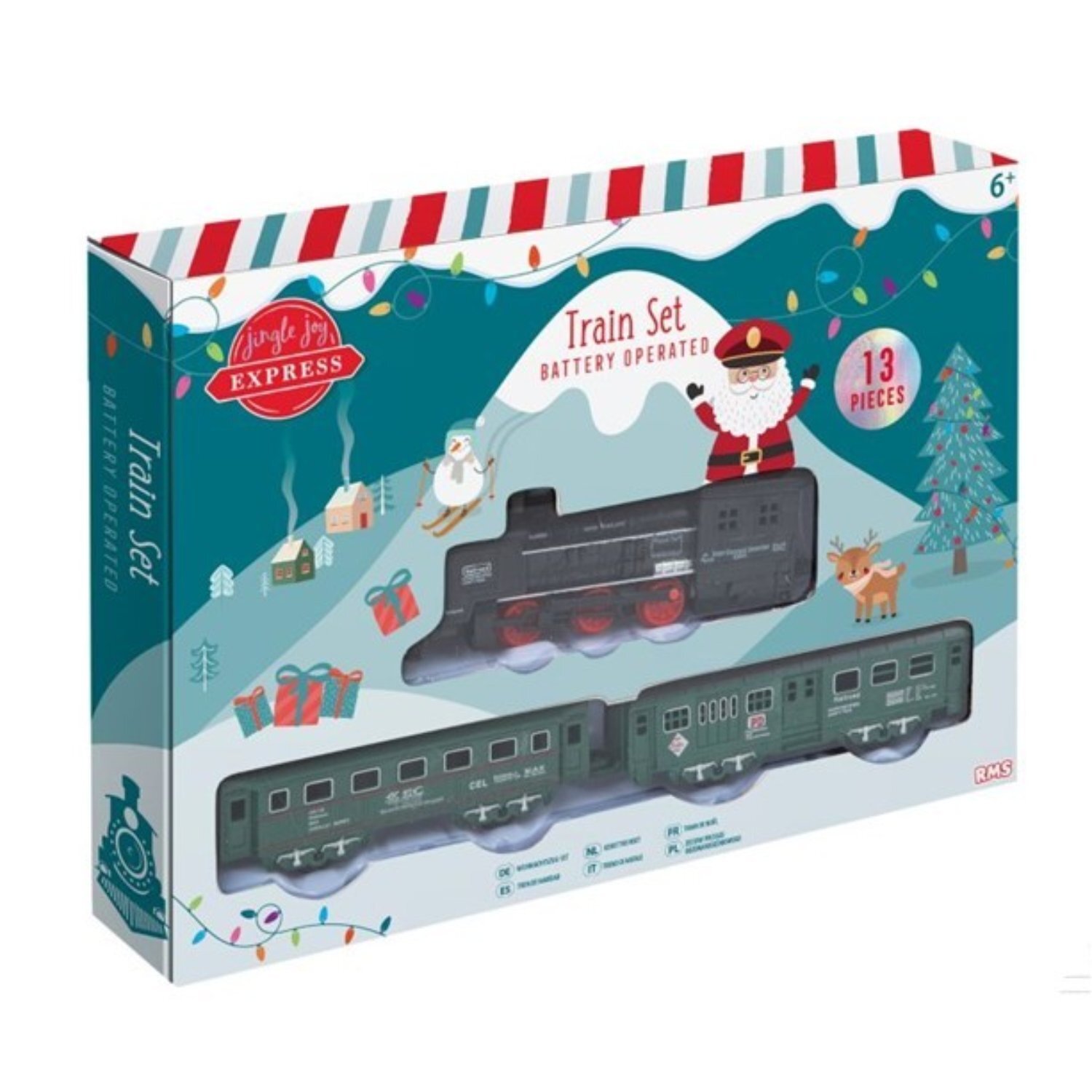 Kdmd Christmas Lapland Express Train Set 39 Pieces - Blue