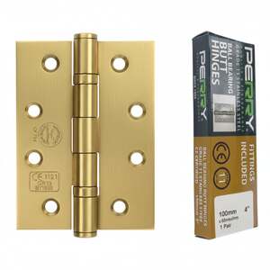 Betley Butterfly Grade 11 Fire Door Hinges, CE Marked, 25 Pack, Brass