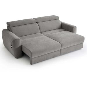 Dawson Grey 3 Seater Electric Sofa Bed with Power Sliding Seats