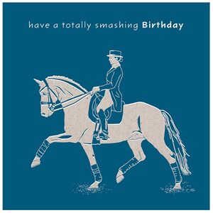 Deckled Edge Colour Block Pony Greetings Card D