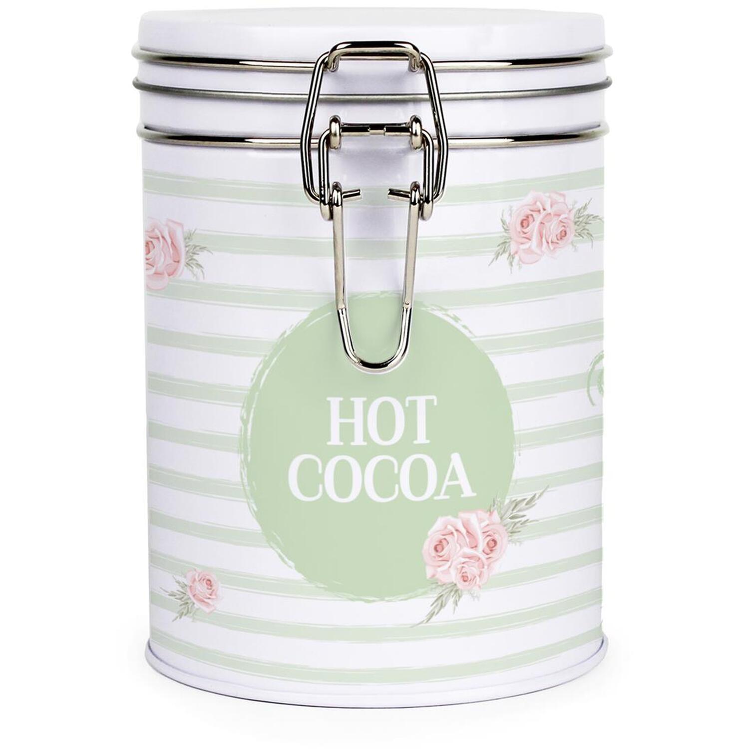 B&Q - Roses & Swirls Clip-Lid Kitchen Storage CanisterHot Chocolate - Image 2