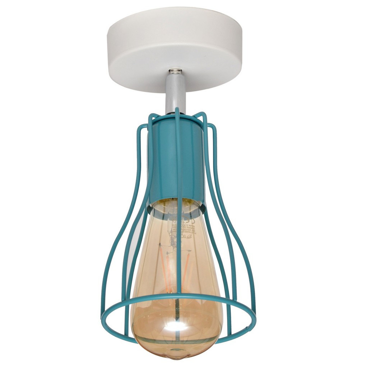 Helam Lighting Tube Ceiling Light White