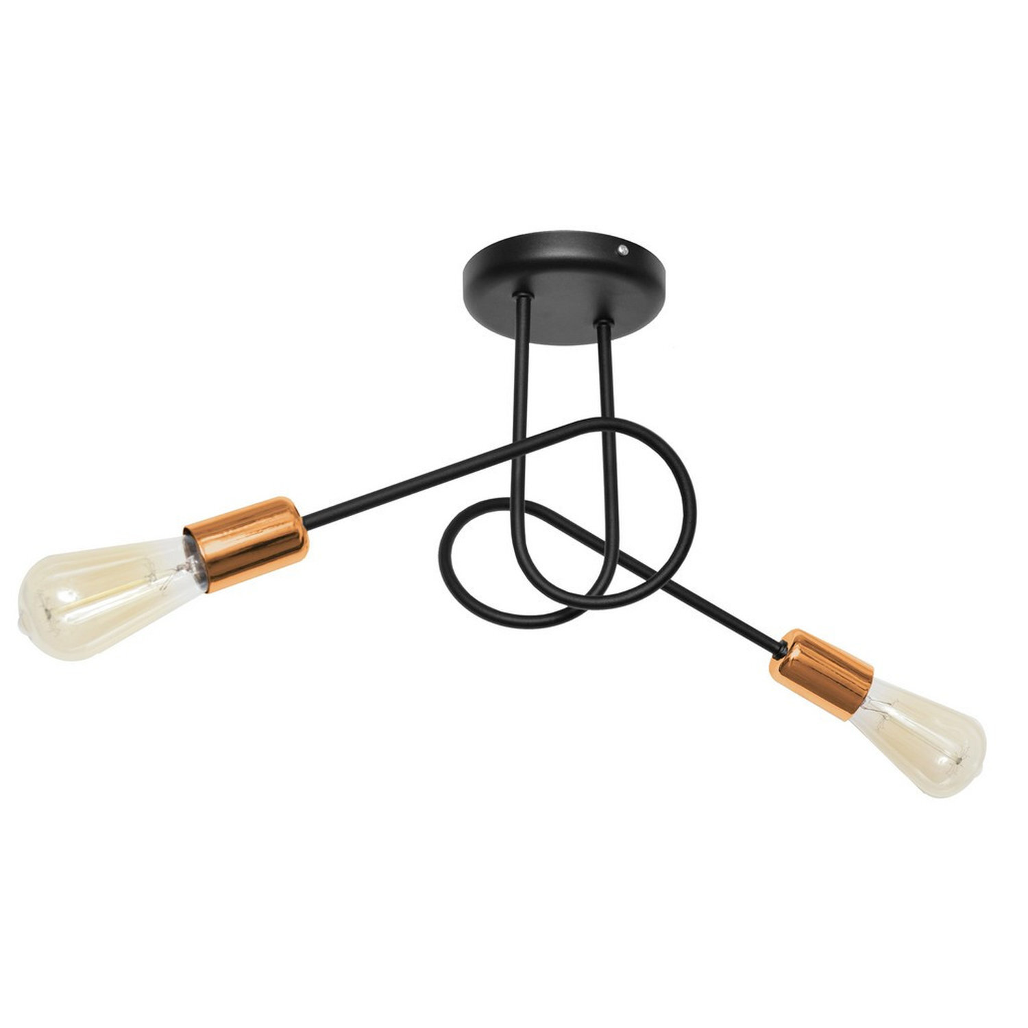 Helam Lighting Oxford Ceiling Light Black