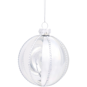 Beaded Stripe Bauble