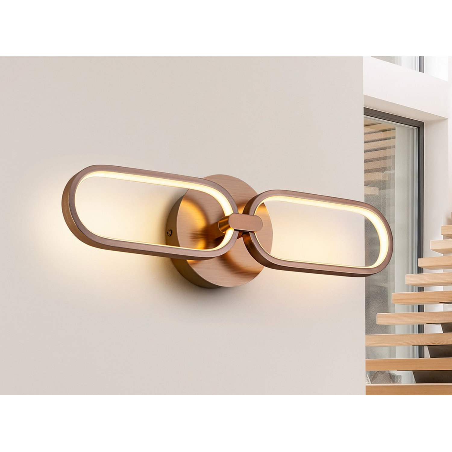 Netlighting Unisex Gold Colette Integrated Led Wall Light Rose - Image 4
