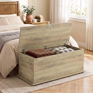 HOMCOM Storage Chest With Lid, 114L Storage Box
