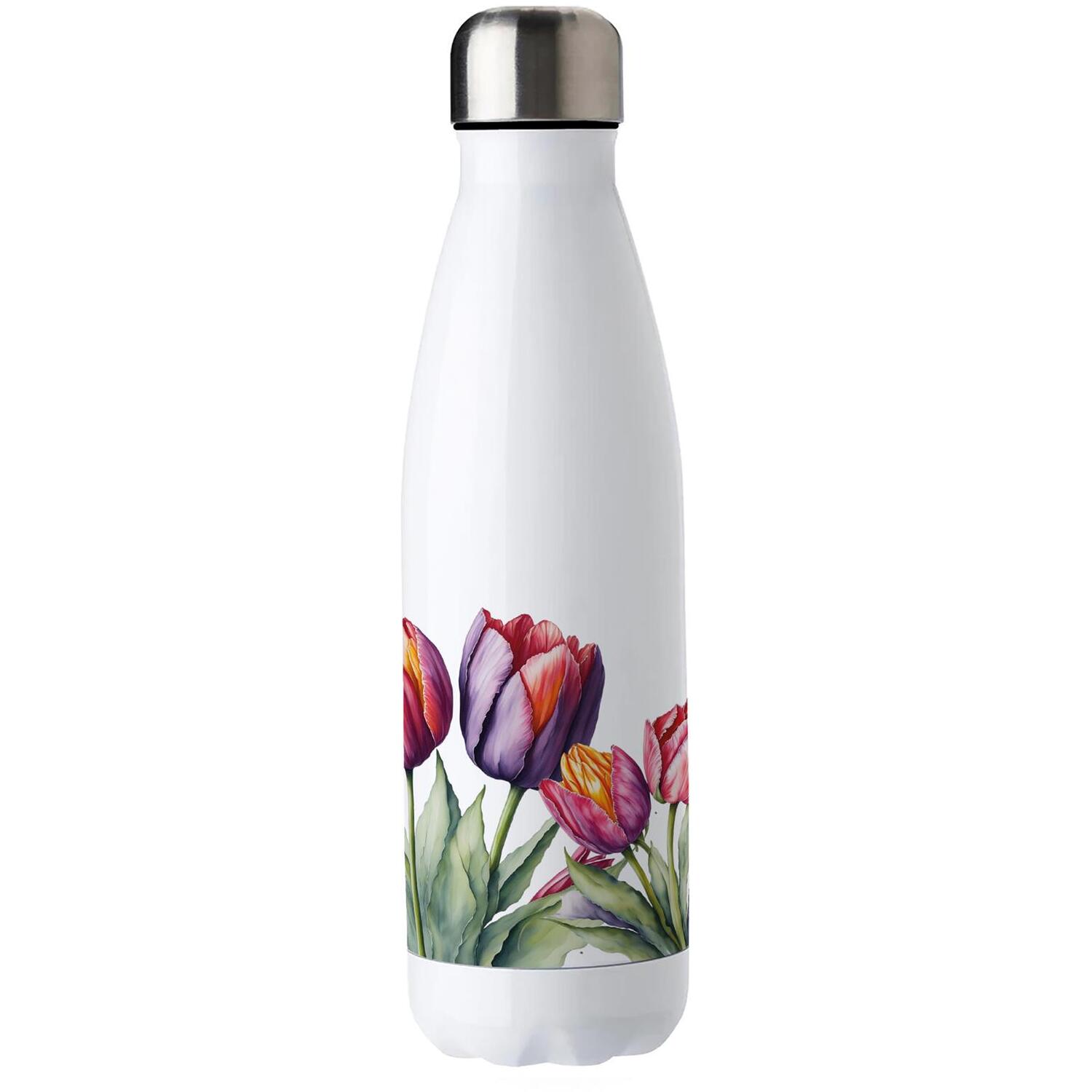 Purely Home Tulips Stainless Steel Water Bottle