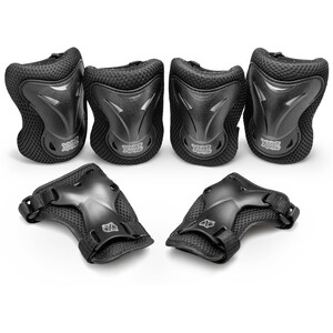 Xootz Kids Pad Set, 6-Piece Knee, Elbow and Wrist Protection Set, for Skateboarding