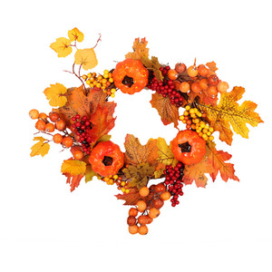 Fall Decoration with Lights Halloween Wreath