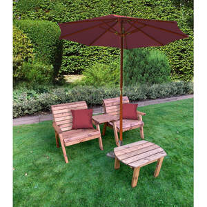 Charles Taylor Grand Twin Companion Seats Straight, Coffee Table  Accessories