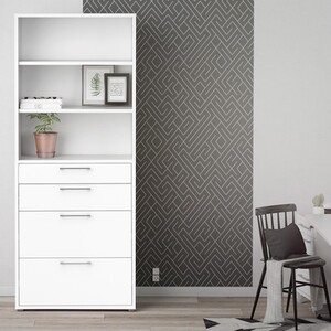 Prima 2-Shelf 2-Drawer 2-File Bookcase