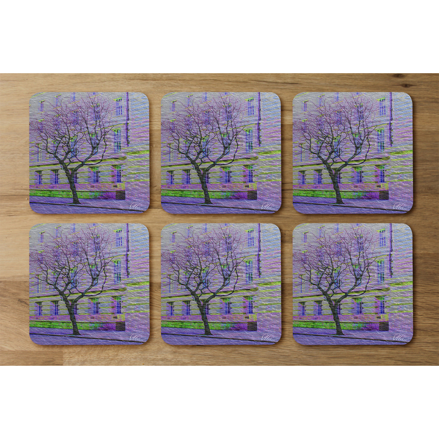 Lonely Tree Coaster - Purple