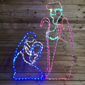 1m Premier Nativity Scene Multicoloured LED Rope Light