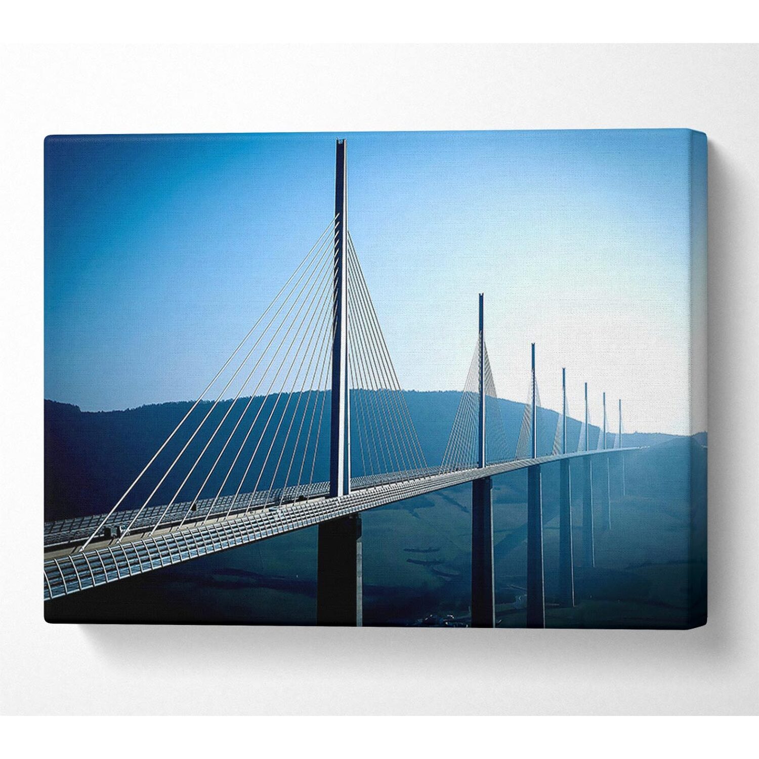 Wallart-Direct - Modern Arhitecture Canvas Print Wall Art - Yellow / 101.6cm thumbnail
