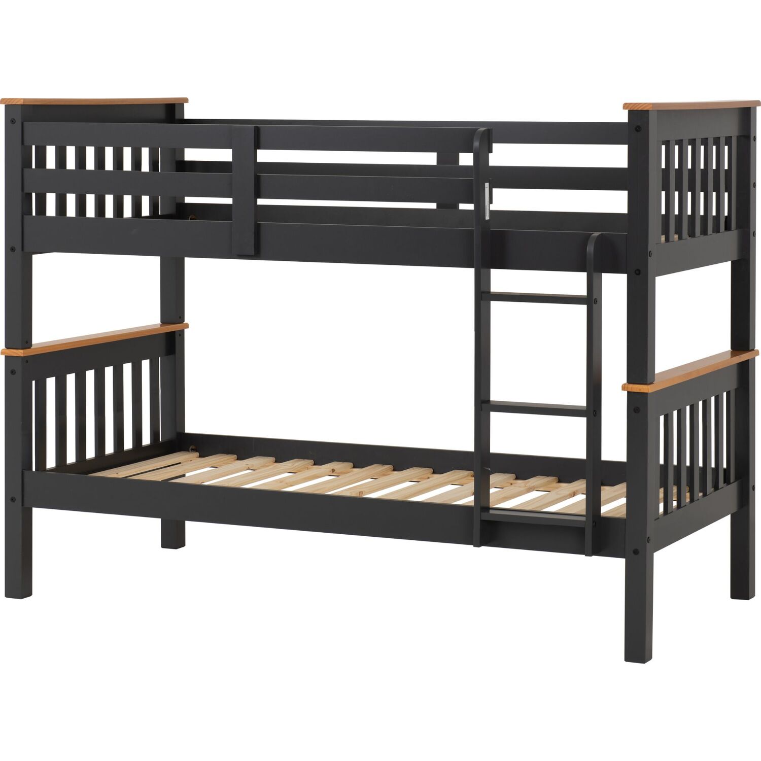 Neptune 3 Bunk Bed - Grey Oak Effect