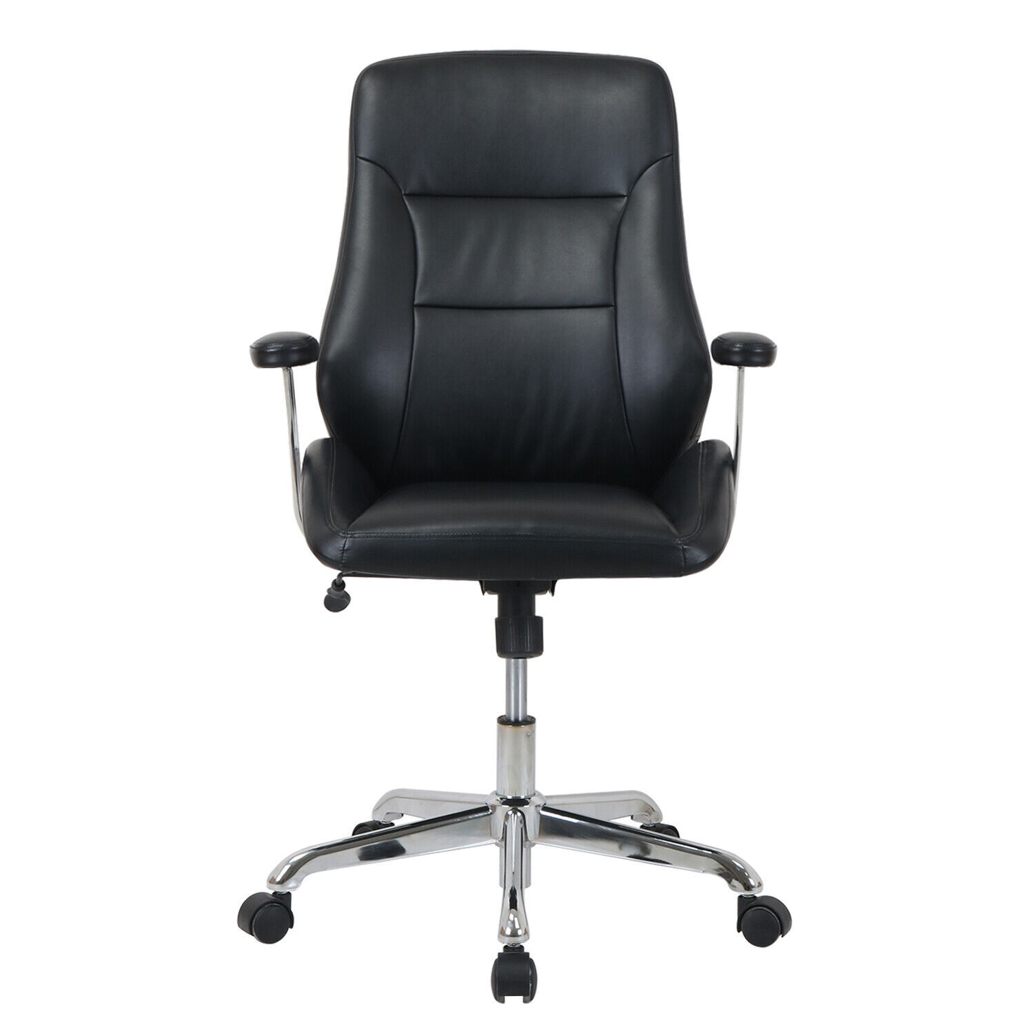 Office Chair Swivel with Adjustable Height - Black / 76cm