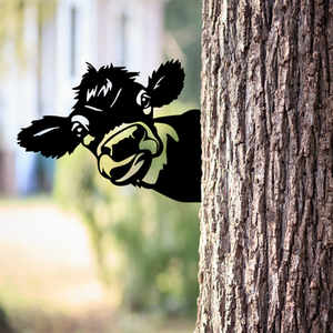 Side Mounting Peeping Cow Decoration